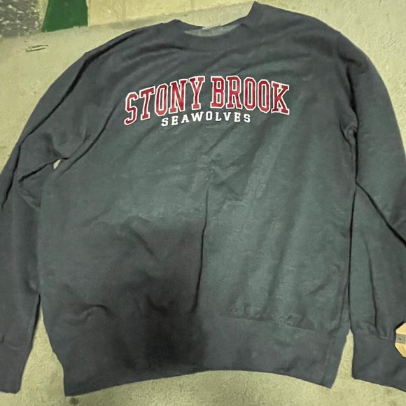 GREY STONY BROOK SEAWOLVES SWEATSHIRT - Picture 1 of 2